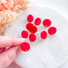 kitandco.com.au Tools Circle Acrylic Post - Red (10 pcs)