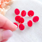 kitandco.com.au Tools Circle Acrylic Post - Red (10 pcs)