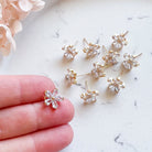 kitandco.com.au Tools "Crystal Flower"- Earring Posts (10 pcs)