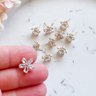 kitandco.com.au Tools "Crystal Flower"- Earring Posts (10 pcs)