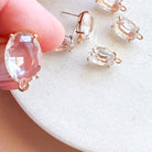 kitandco.com.au Tools Gold "CZ Oval" Posts (6 pcs)