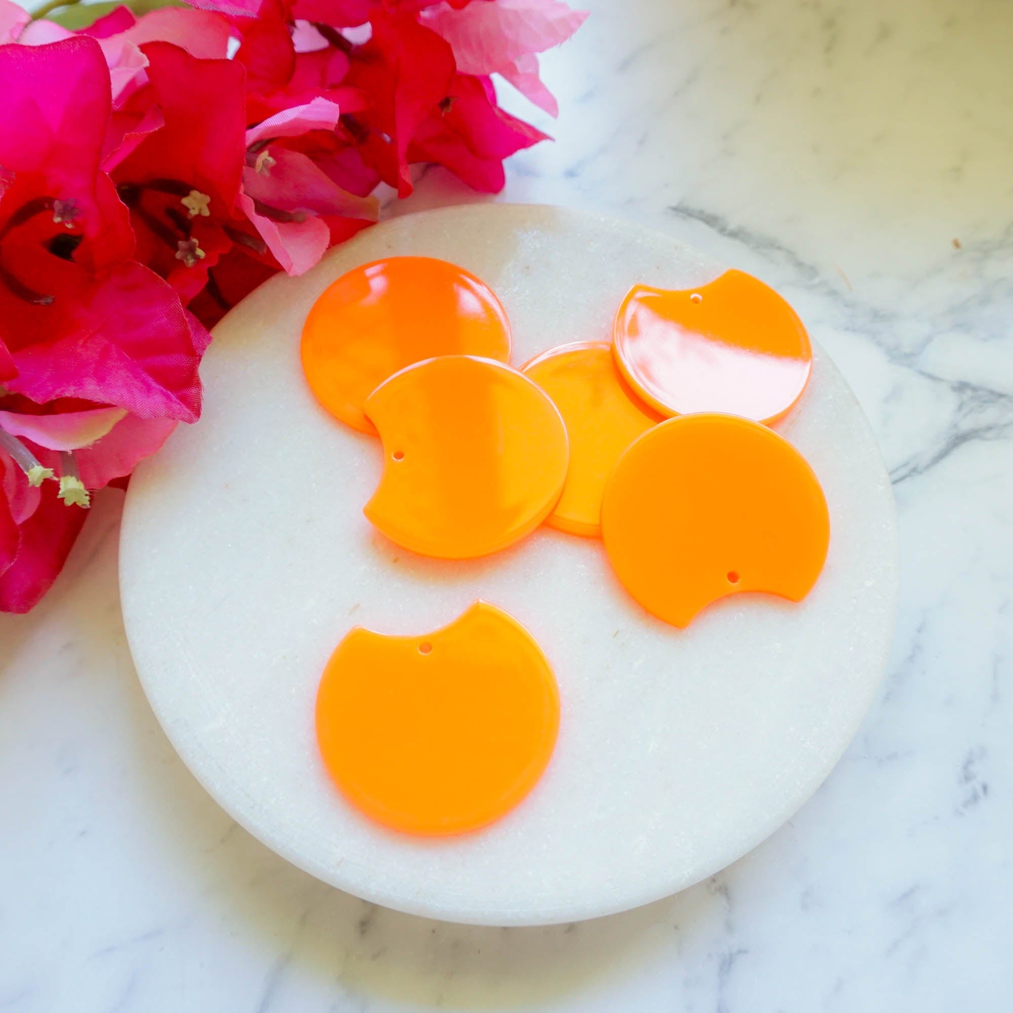 kitandco.com.au Tools "Emmi" Acrylic Charm - Fluro (6pcs) DISCONTINUED