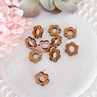 kitandco.com.au Tools "Flower" Wooden - Earring Post (10 pcs)