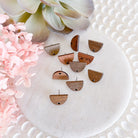 kitandco.com.au Tools "Half Oval" Wooden - Earring Post (10 pcs)