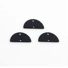 kitandco.com.au Tools Hammered Semi-Circle Connector - Black (20pcs)