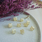 kitandco.com.au Tools "Hammered Square" - Earring Post (10 pcs)