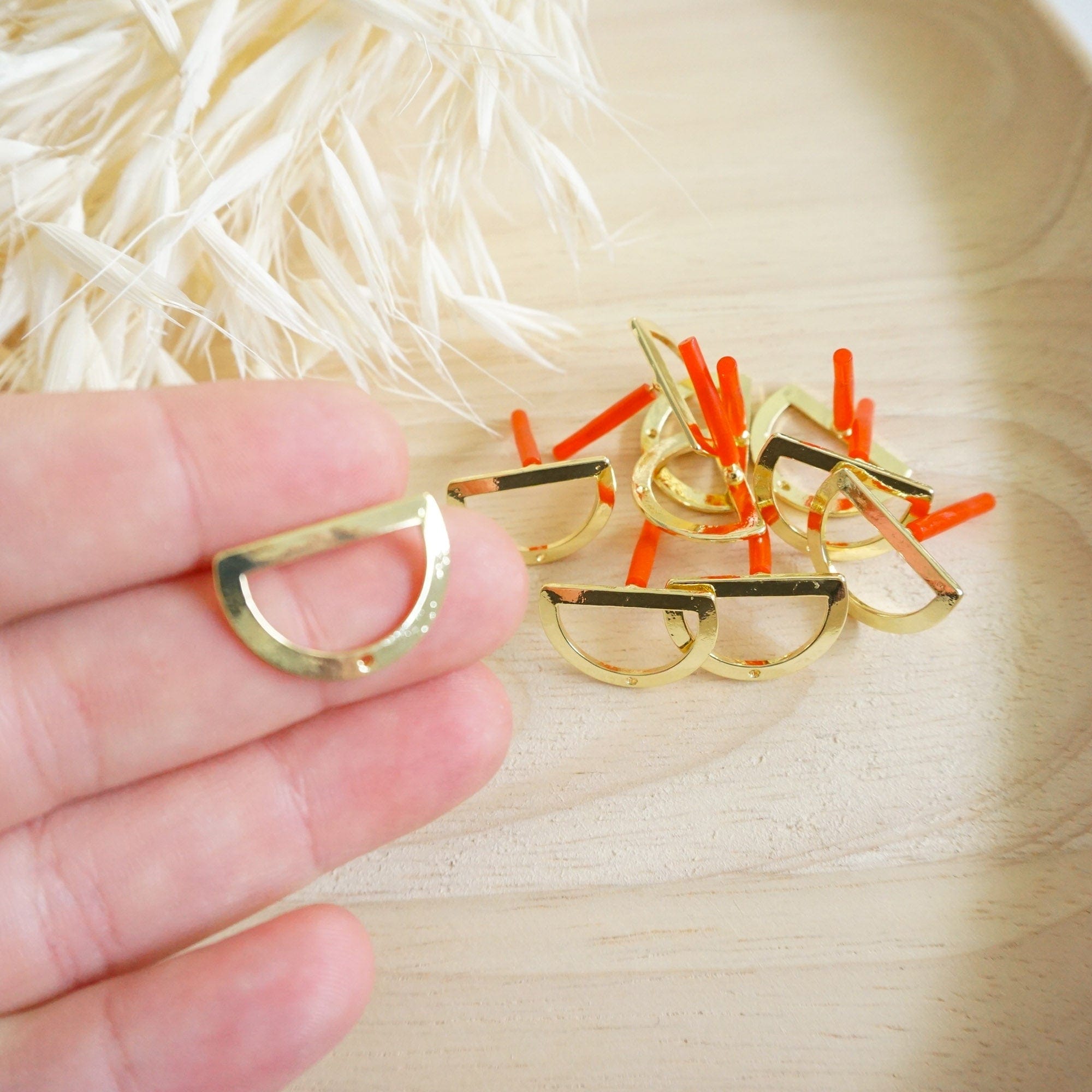 kitandco.com.au Tools "Hollow Semi-Circle" - Earring Post (10 pcs)