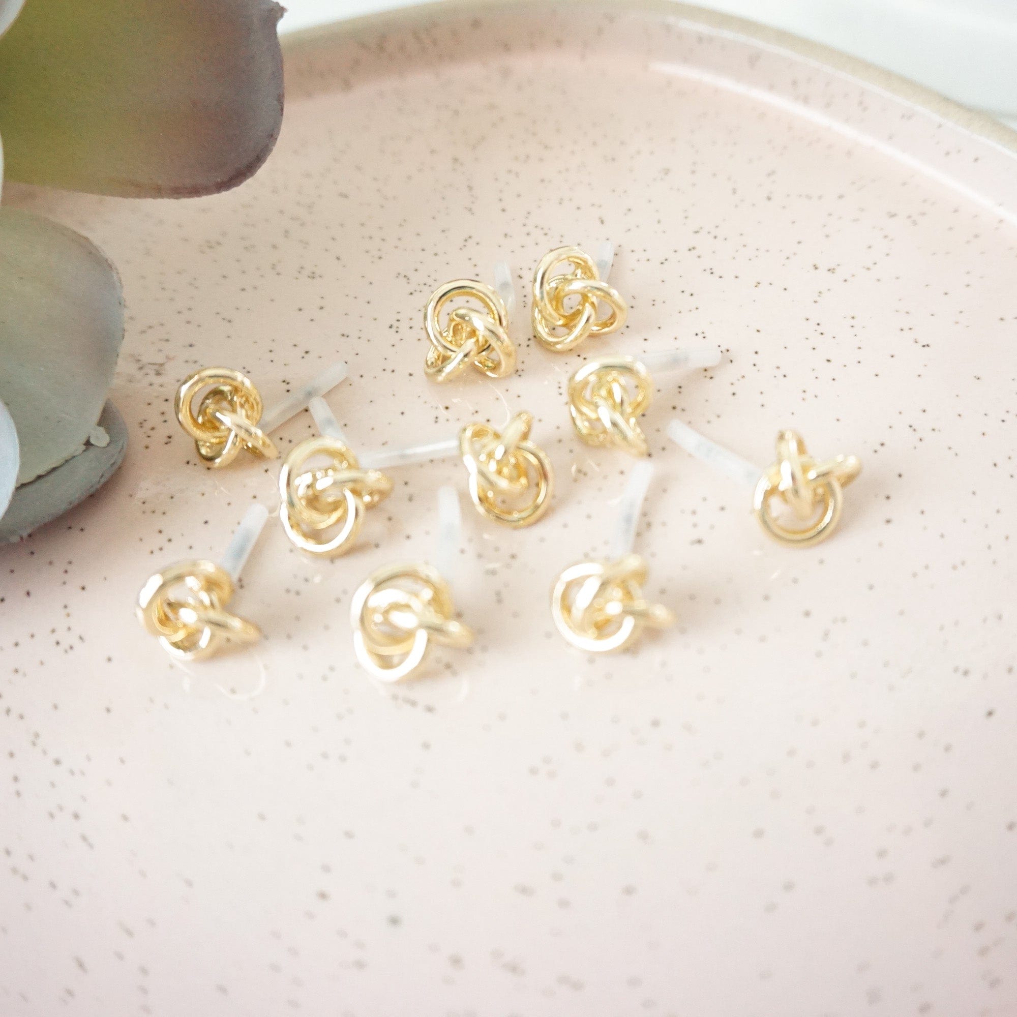 kitandco.com.au Tools "Knot" - Earring Post (10 pcs) (Choose Colour)