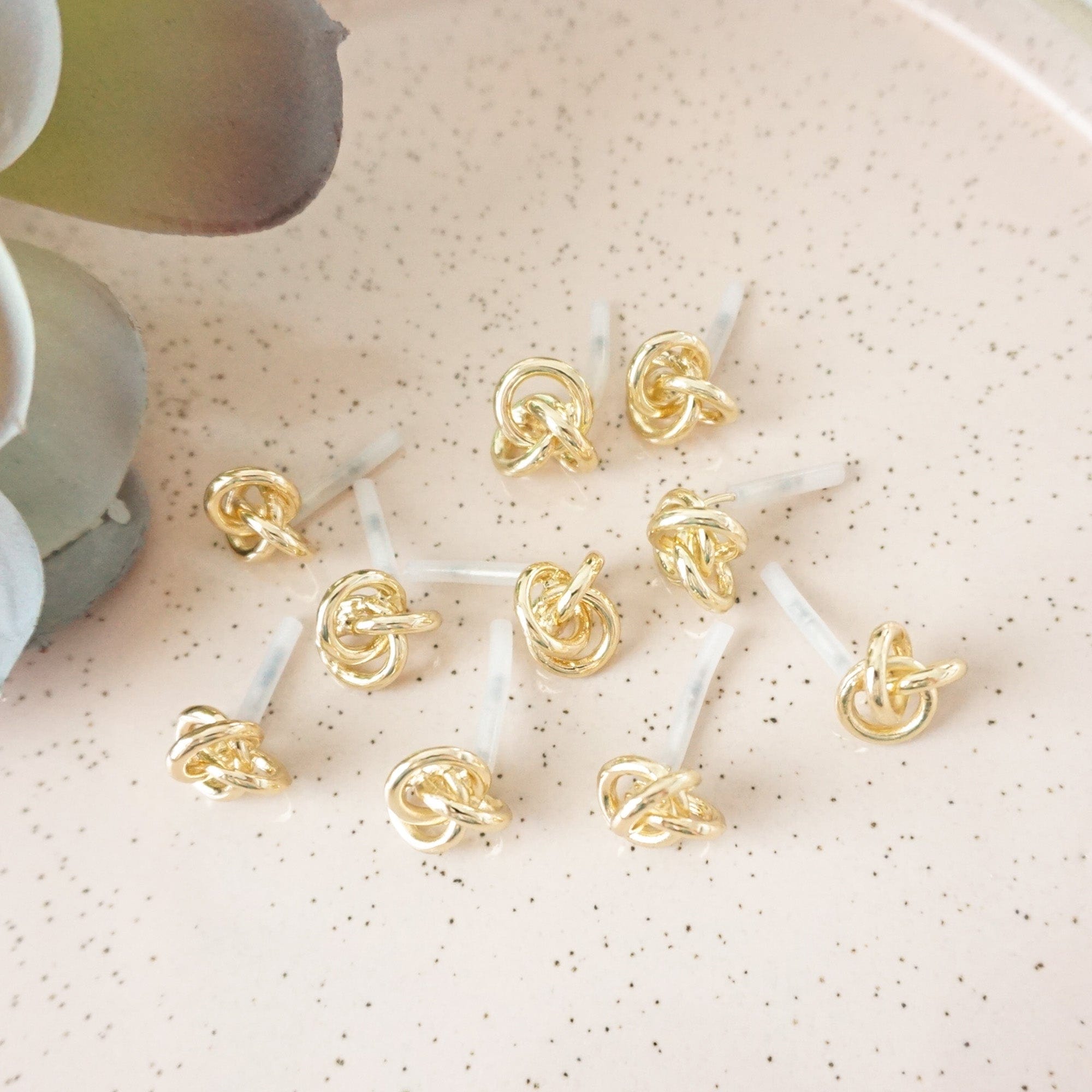 kitandco.com.au Tools "Knot" - Earring Post (10 pcs) (Choose Colour)