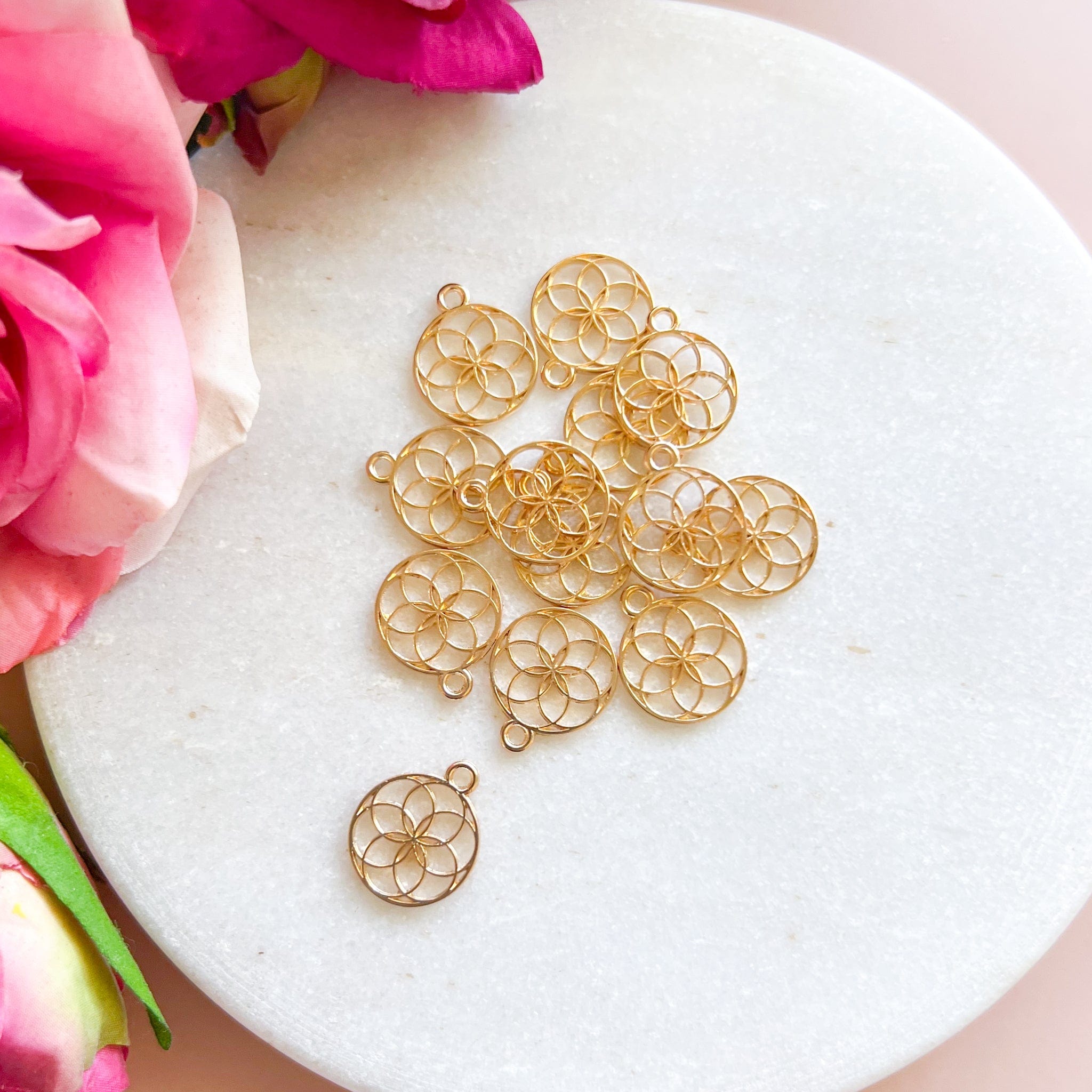 kitandco.com.au Tools Mandala Charm (20pcs) KC Gold