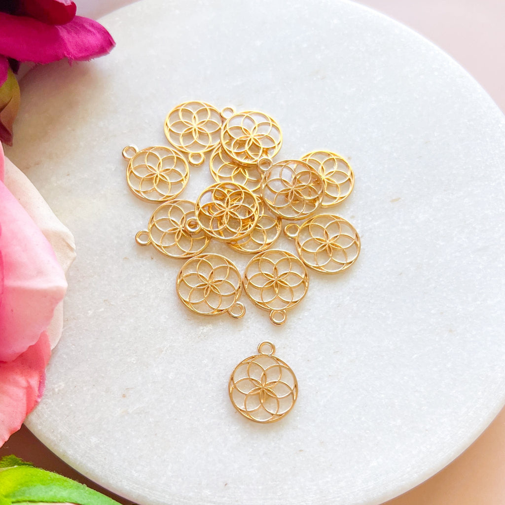 kitandco.com.au Tools Mandala Charm (20pcs) KC Gold