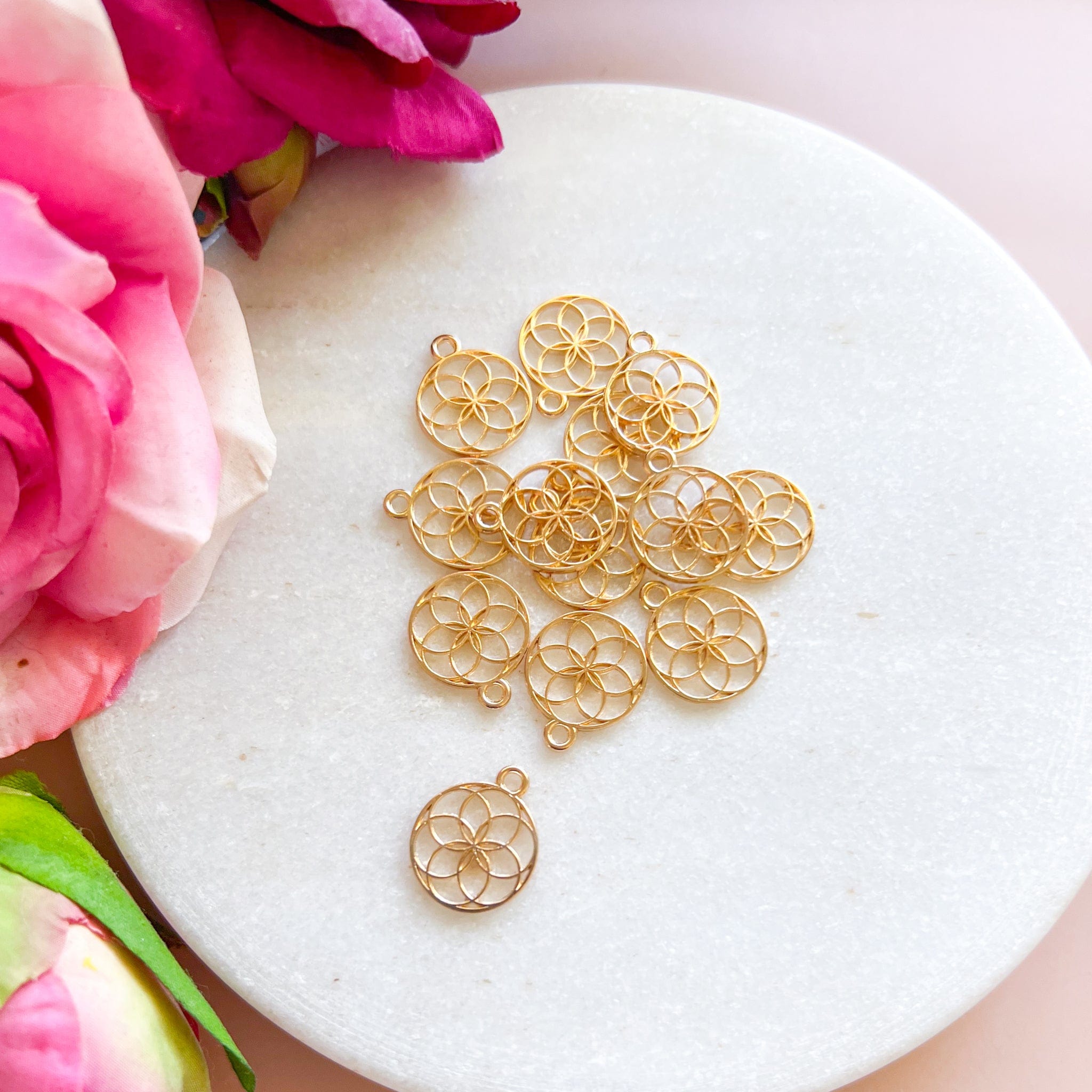 kitandco.com.au Tools Mandala Charm (20pcs) KC Gold