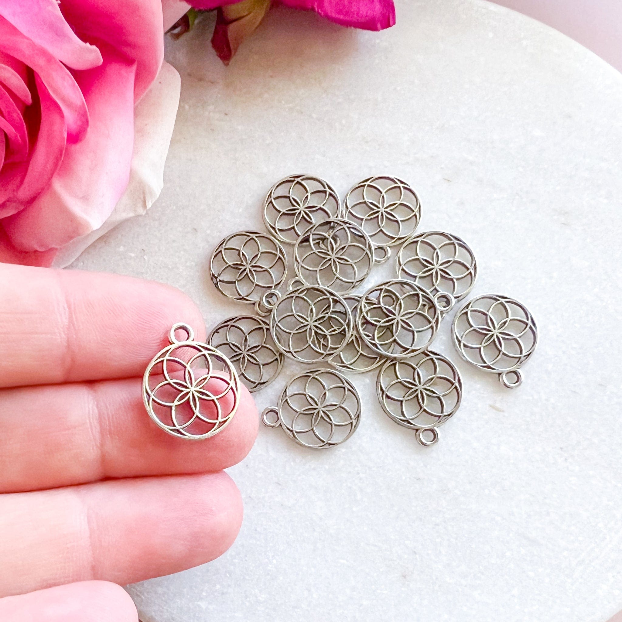 kitandco.com.au Tools Mandala Charm (20pcs) Silver