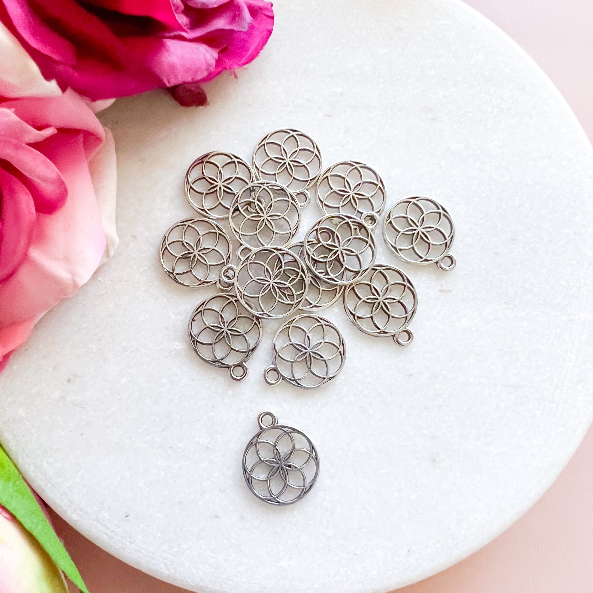 kitandco.com.au Tools Mandala Charm (20pcs) Silver