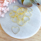 kitandco.com.au Tools Midi Heart Connector - 20 pcs Gold