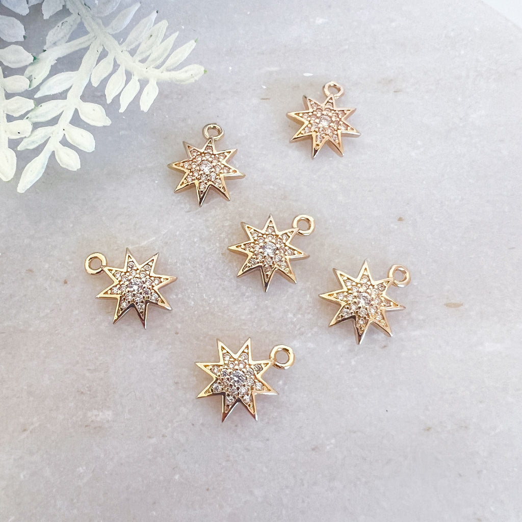 kitandco.com.au Tools Pave Star Charm - 6pcs