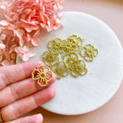 kitandco.com.au Tools "Poppy" Filagree Charm (10 pcs)