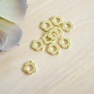 kitandco.com.au Tools Retro Flower Charm Gold - 10pcs
