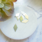 kitandco.com.au Tools Silver Rhombus Brushed Charm (10pcs) Choose Colour