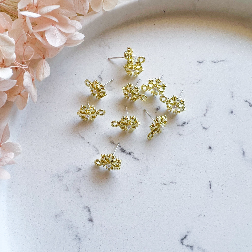 kitandco.com.au Tools "Snowflake" - Earring Posts (10 pcs)