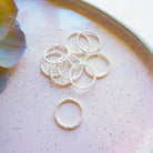 kitandco.com.au Tools Textured Circle Connector (10pcs) Choose Colour