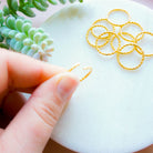 kitandco.com.au Tools Textured Circle Connector (10pcs) Choose Colour