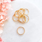 kitandco.com.au Tools Textured Circle Connector (10pcs) Choose Colour