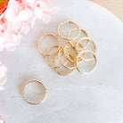 kitandco.com.au Tools Textured Circle Connector (10pcs) Choose Colour