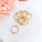 kitandco.com.au Tools KC Gold Textured Circle Connector (10pcs) Choose Colour