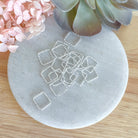 kitandco.com.au Tools Textured Square Connector - 20 pcs Silver