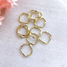 kitandco.com.au Tools Gold Twisted Circle 16mm - 10pcs Choose Colour