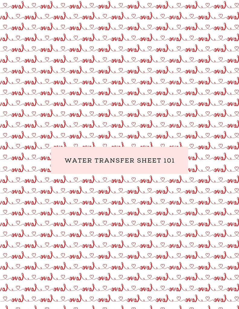 kitandco.com.au Water Transfer Water Transfer Sheet 101