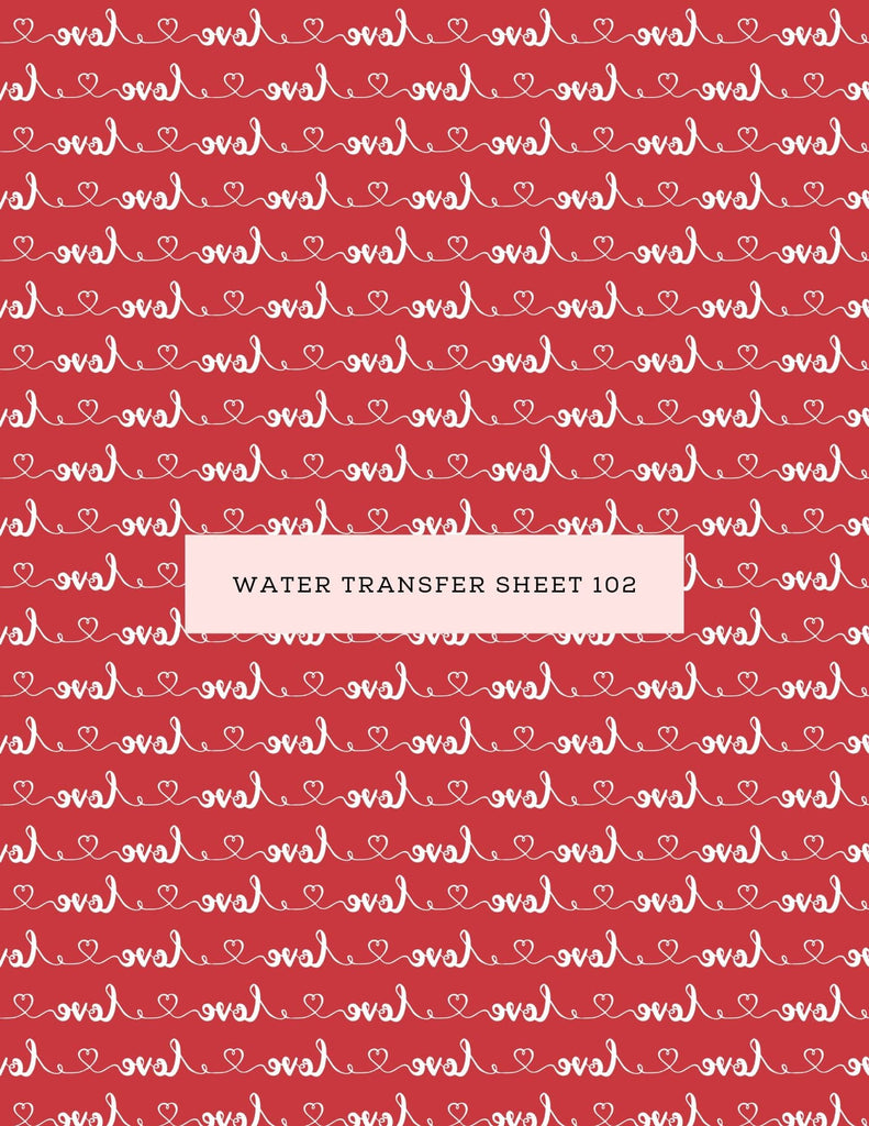 kitandco.com.au Water Transfer Water Transfer Sheet 102