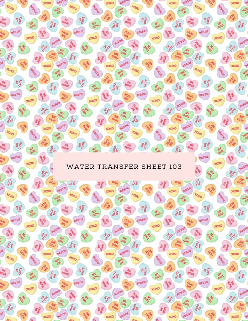 kitandco.com.au Water Transfer Water Transfer Sheet 103