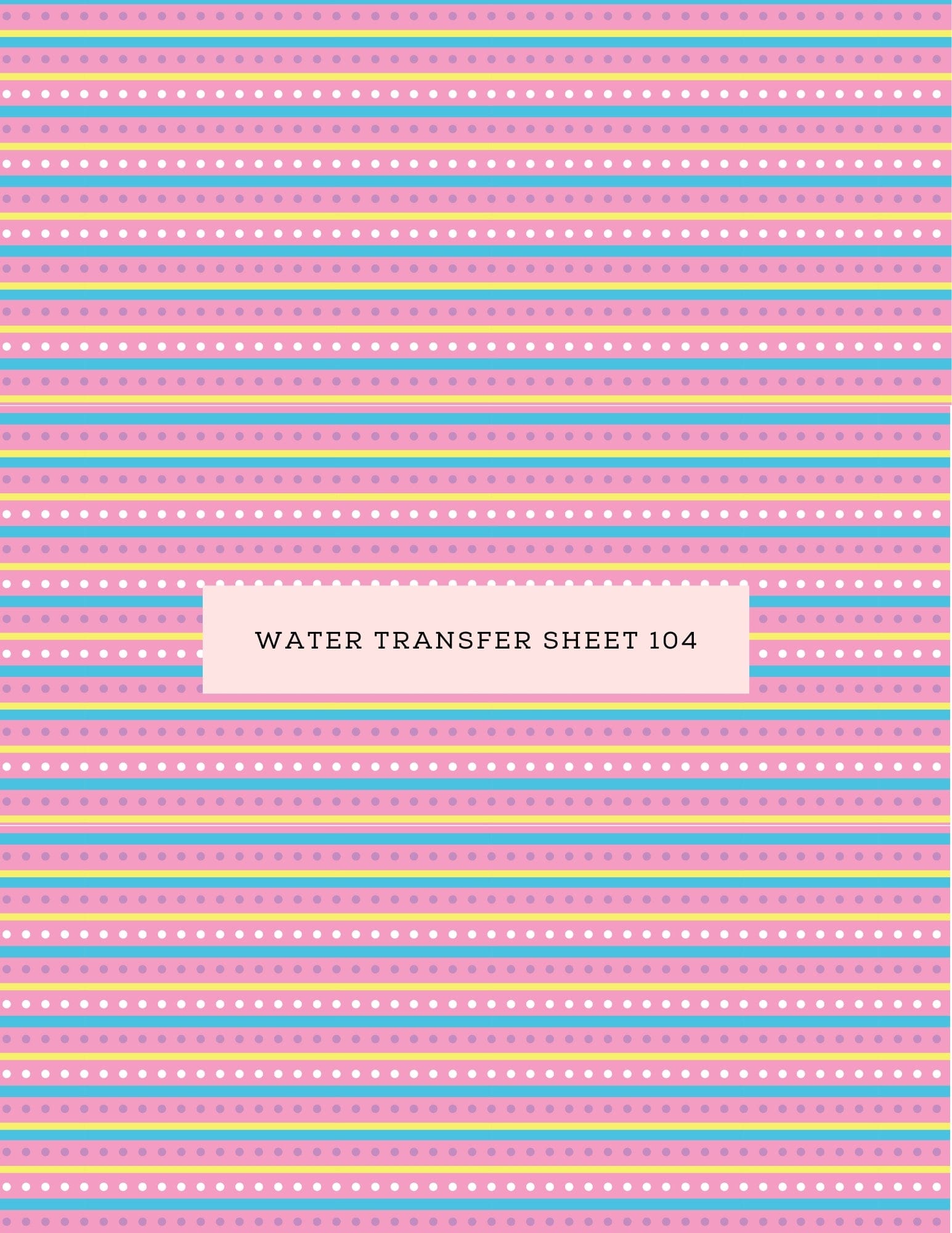 kitandco.com.au Water Transfer Water Transfer Sheet 104