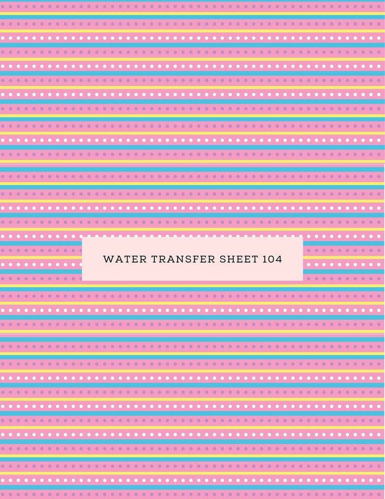 kitandco.com.au Water Transfer Water Transfer Sheet 104