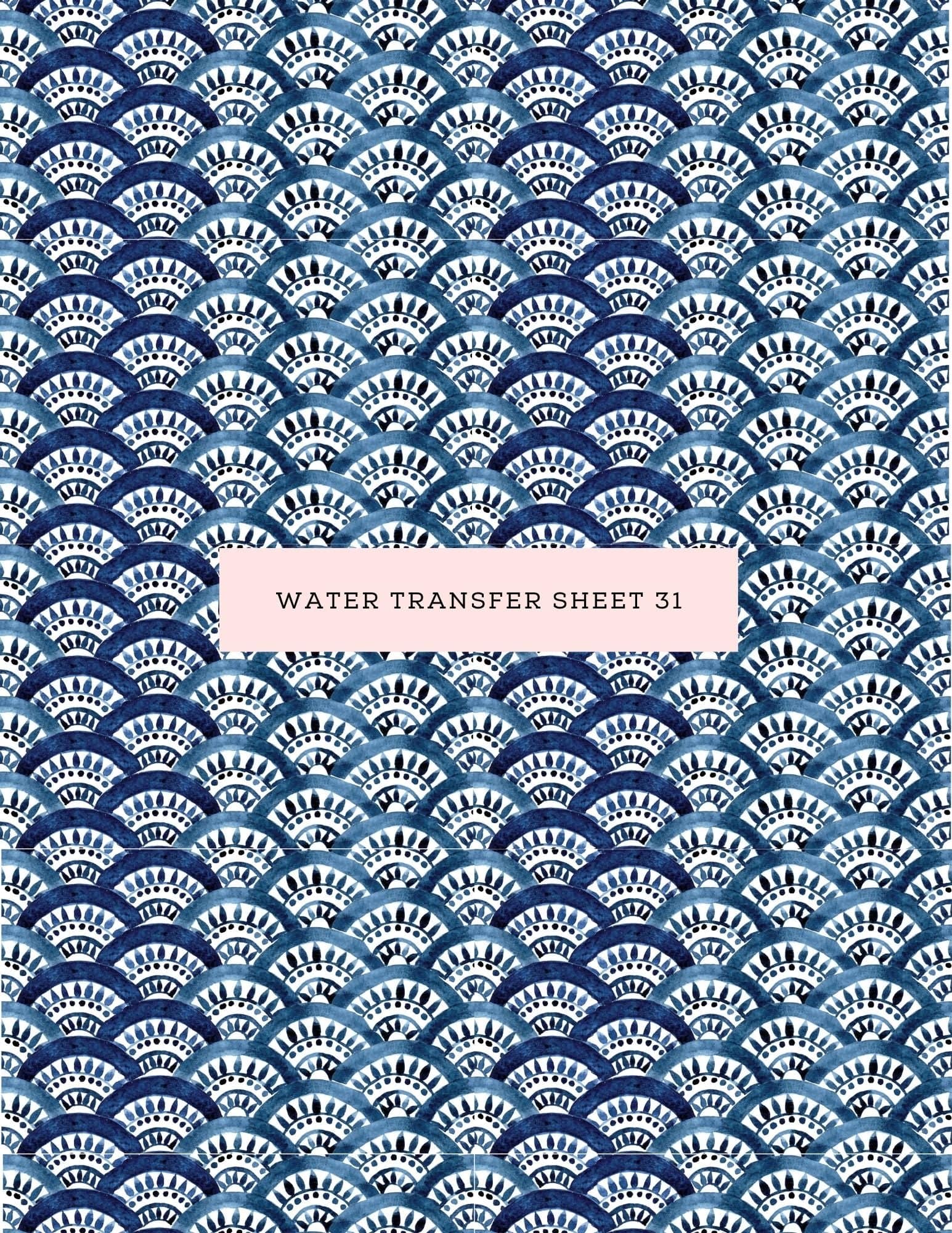 kitandco.com.au Water Transfer Water Transfer Sheet 31