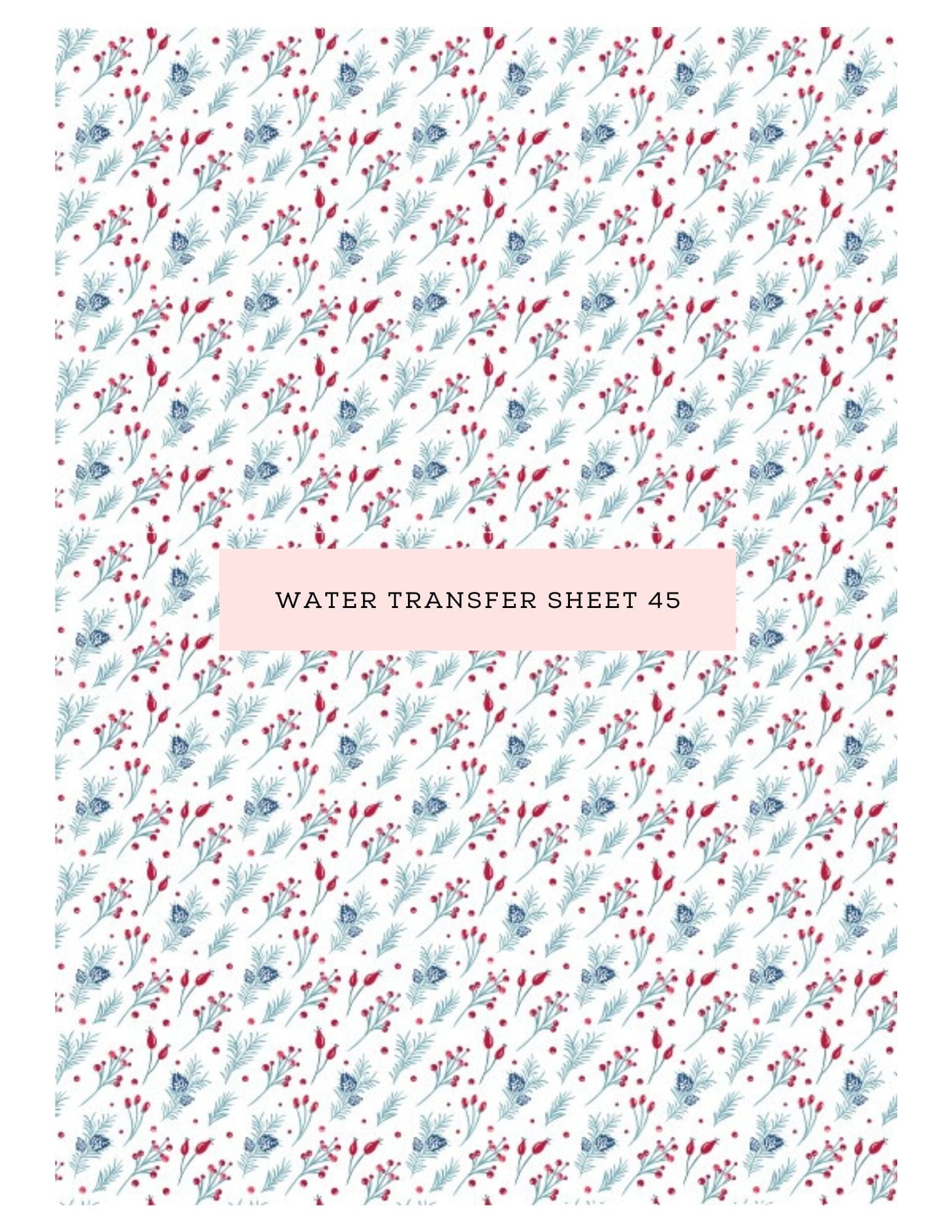 kitandco.com.au Water Transfer Water Transfer Sheet 45